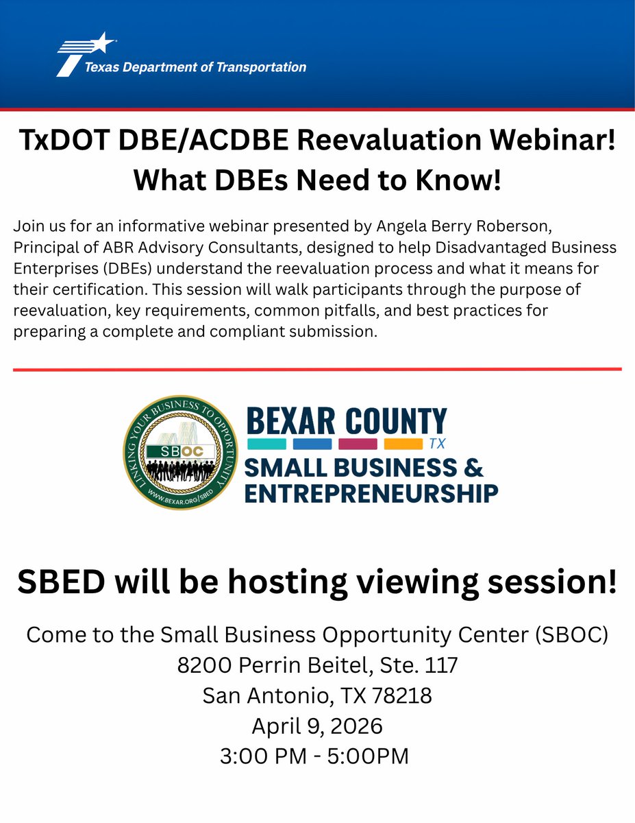 Bexar County Small Business tweet media