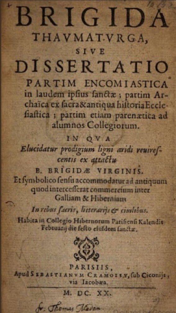 jdmccafferty's tweet photo. 9 Apr 1636: d. John Roche Bishop of #Ferns #otd while on a visit to his relation David Rothe bishop of #Ossory, historian & sometime hagiographer of Brigid at #Kilkenny (Google books) https://t.co/dzdpIRM4Ob