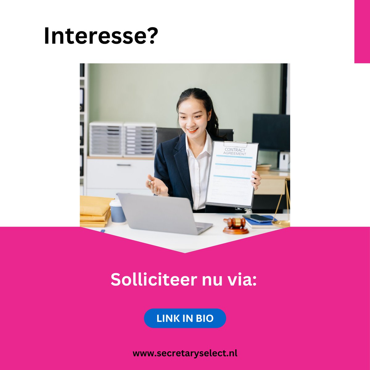 SecretarySelec's tweet photo. ✨ Vacature: Office Manager Finance &amp; HR (€4.200) ✨
📍 Nederland | ⏰ 24-32 uur | 🎓 MBO+ | 🏢 Op locatie | 📆 Vast

Allround rol met finance, HR en office taken.

Interesse? Solliciteer nu! https://t.co/HQ6ACReE3Z https://t.co/aeFfYM0Iow