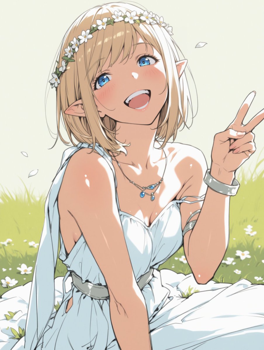 munou_ac's tweet image. Elf Girl

ᛋᚢᚾ ᛚᚨᚢᚷᚺᛋ ᚹᛁᚦ ᛗᛖ
ᛚᛖᛏ ᛏᚺᛁᛋ ᛃᛟᛁ ᚱᛖᛋᛏ

Sun laughs with me.
Let this joy rest.