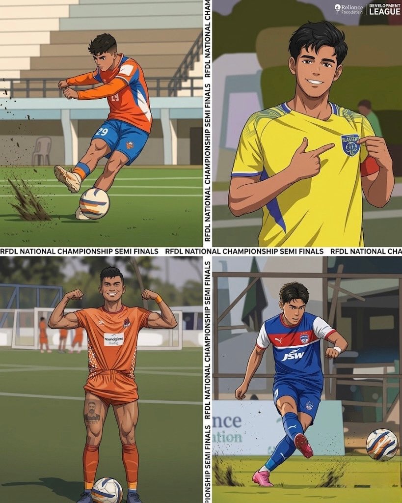 RFYouthSports's tweet image. 𝙁𝙤𝙪𝙧 𝙘𝙤𝙣𝙩𝙚𝙣𝙙𝙚𝙧𝙨, 𝙊𝙣𝙚 𝙨𝙩𝙖𝙜𝙚💥💪🏻

The RFDL National Championship 2025-26 knockouts commences on April 12.

📺: youtube.com/@RelianceFound…

#RFSports #LetsPlay #RFDL