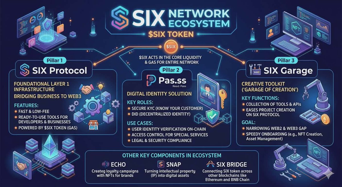 t_shika8's tweet image. สวัสดีค่าา 
เคยสงสัยไหมคะว่าทำไมชื่อของ SIX Network ถึงถูกพูดถึงบ่อยมากในแวดวงธุรกิจไทย ?
​หลายคนอาจจะเคยได้ยินชื่อเหรียญ $SIX กันมาบ้าง แต่อยากบอกว่าเบื้องหลังของเขามีอะไรที่ล้ำกว่านั้นมาก และวันนี้เราจะพาไปเจาะลึกกันค่ะ
@theSIXnetwork
#SIXNetwork
#SIXNetworkRoadmap2026