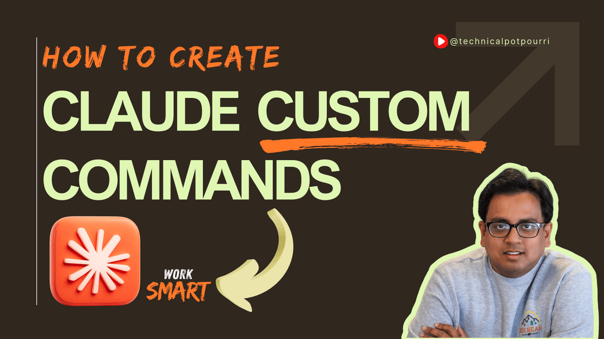 thesudiptadeb's tweet image. Stop writing the same Claude prompts repeatedly.

Build your own Custom Commands instead. 
Work smarter, not harder. 🚀

▶️ youtu.be/dYxOT46wvXs
#Claude #AI #Productivity #AITools #Automation