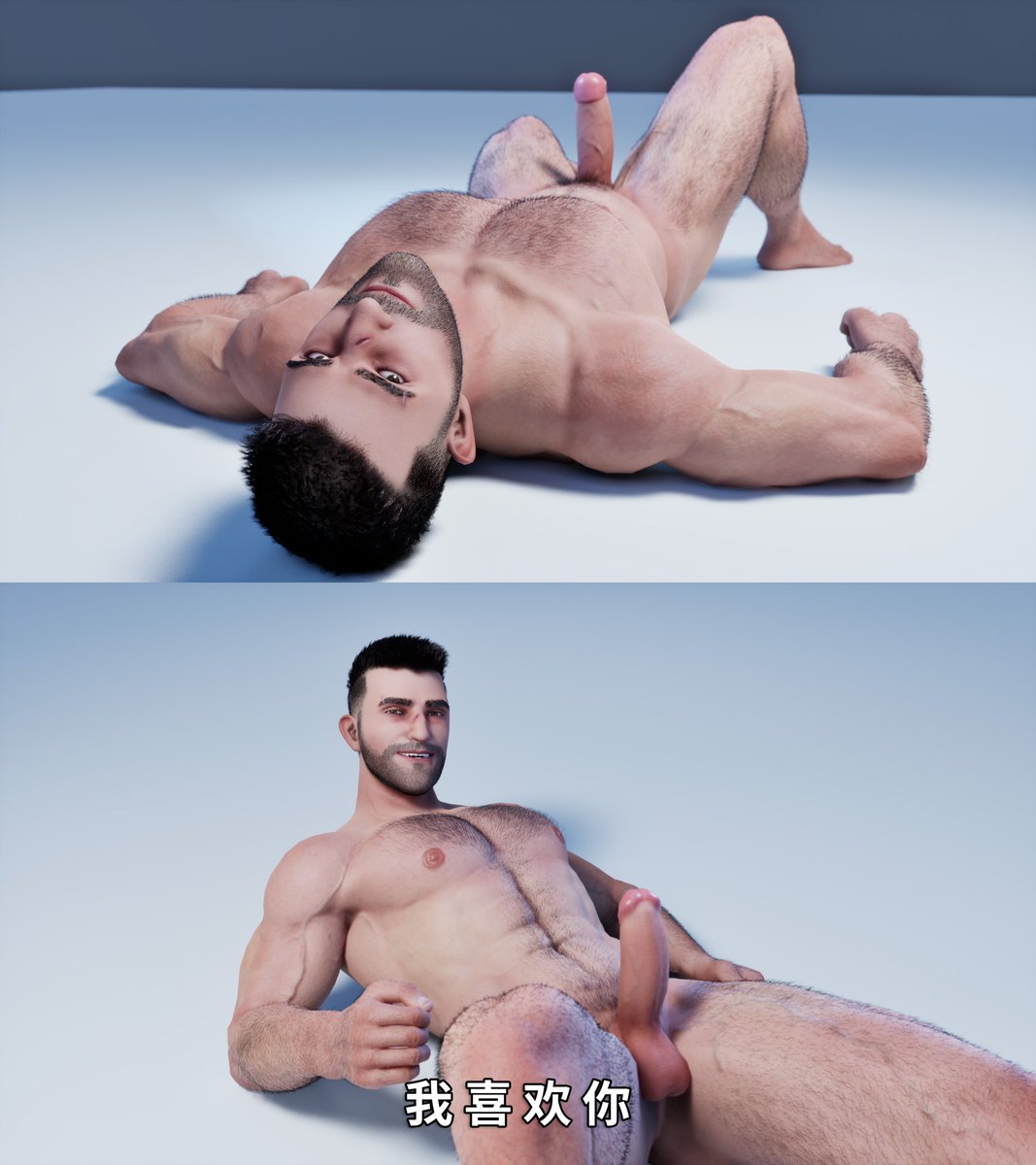 pro_aesth's tweet photo. David King in defeated pose (NSFW) https://t.co/7FccPSXrOY