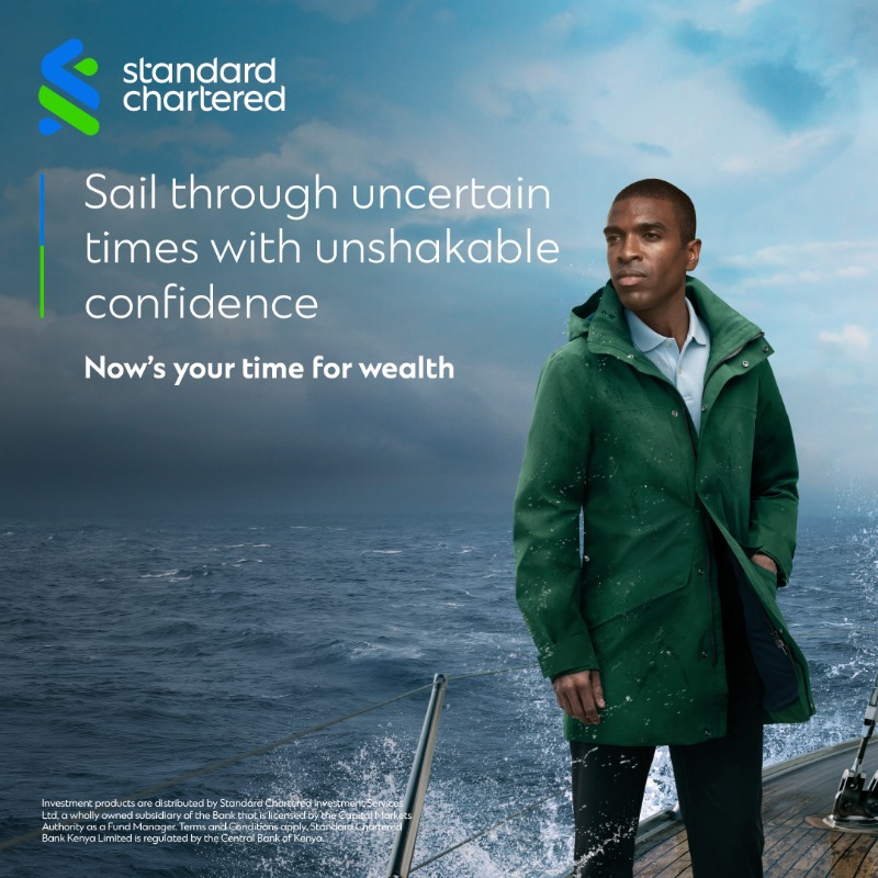 StanChartKE's tweet photo. Our 170 years of trusted expertise and timely CIO insights help you navigate market cycles with clarity and purpose, turning uncertainties into opportunities.

Email wealth.kenya@sc.com to join Priority Banking today.