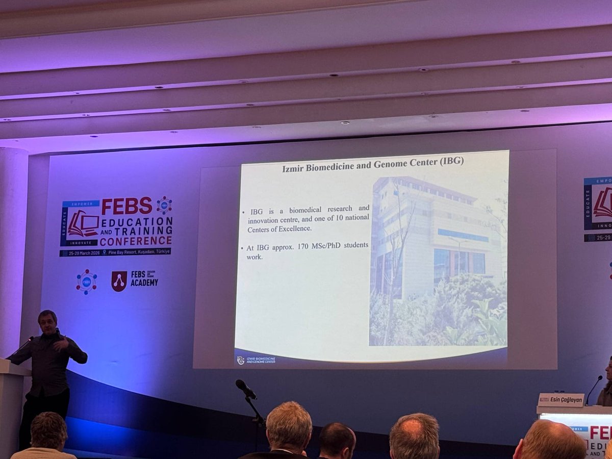 Trail4L's tweet photo. The #CHIRONProject coordinator, Dr. Gerhard Wingender, delivered a presentation titled “Building Capacity for Transferable Skills Training for Early-Career Researchers” at the #FEBS Education and Training Conference. https://t.co/brn73LrKIm