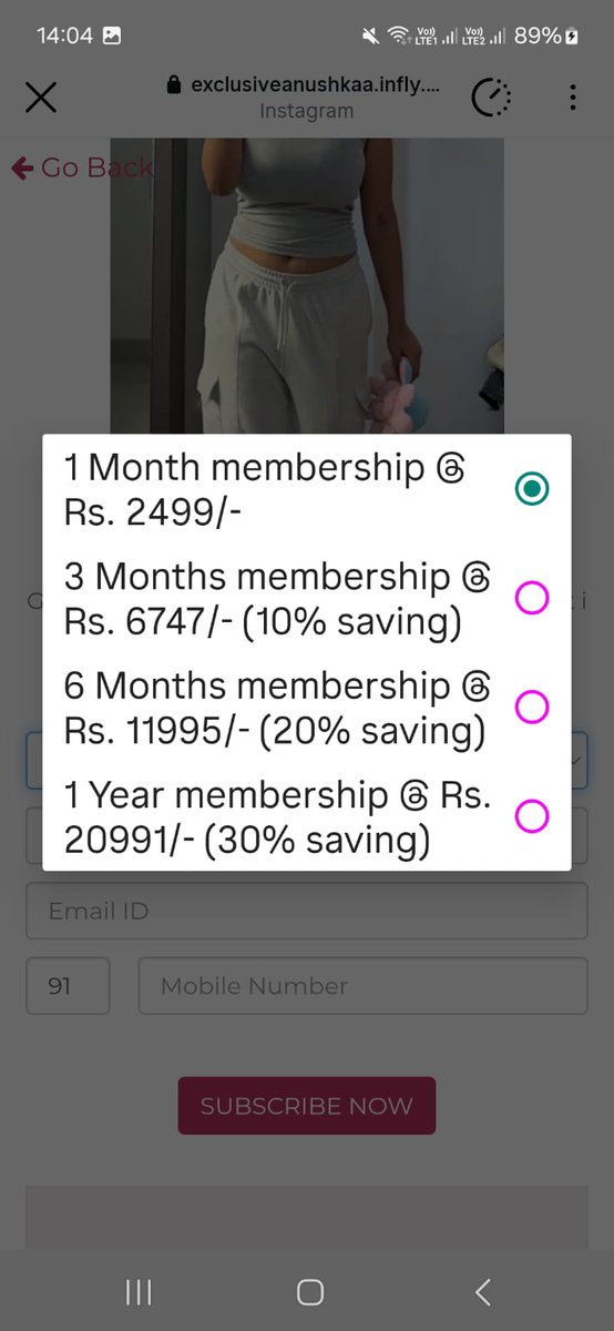 RIncedo's tweet photo. @CountryGulshan Thanks to your suggestion. Now she is charging Rs.2500 per month. And you can book her for 5 mins with Rs.1500 https://t.co/tAGqbkNfBk