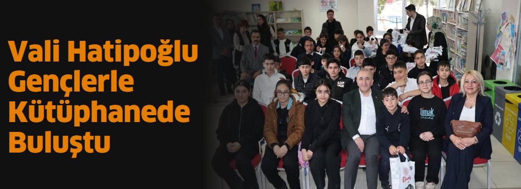 Vali Hatipoğlu Gençlerle Kütüphanede Buluştu elazighaberkent.com/haber/27779557… 
#elazığ #elazığhaber <a href="/elazig_valiligi/">T.C. Elazığ Valiliği</a> <a href="/numanhatipoglu/">Numan Hatipoğlu</a>
