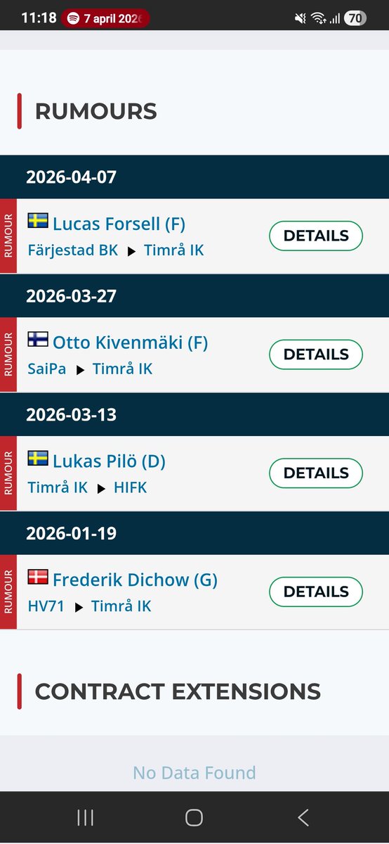 Tik silly! Har vi hört nå mer än det här?
På förhand oavsett så känns de som Gath kommer få trolla för att få oss undvika kval. Backsidan återigen är min stora oro. Men sen också vilka ska göra målen? Hoppet är ju att vi blir en maskin som Malmö typ 🤔  #timraik #timråik #shl