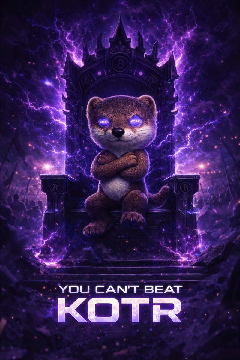 DuwiSic's tweet photo. 👑 FINAL BOSS HAS ENTERED 👑

You thought this was just another coin?

Nah…
This is the endgame.

While others fight for scraps,
$KOTR sits on the throne.

⚡ Power unmatched
🩸 No competition
👑 Absolute dominance

YOU CAN’T BEAT KOTR.
@KOTRSTUDIOS
#KOTR https://t.co/qXrxWArLKb