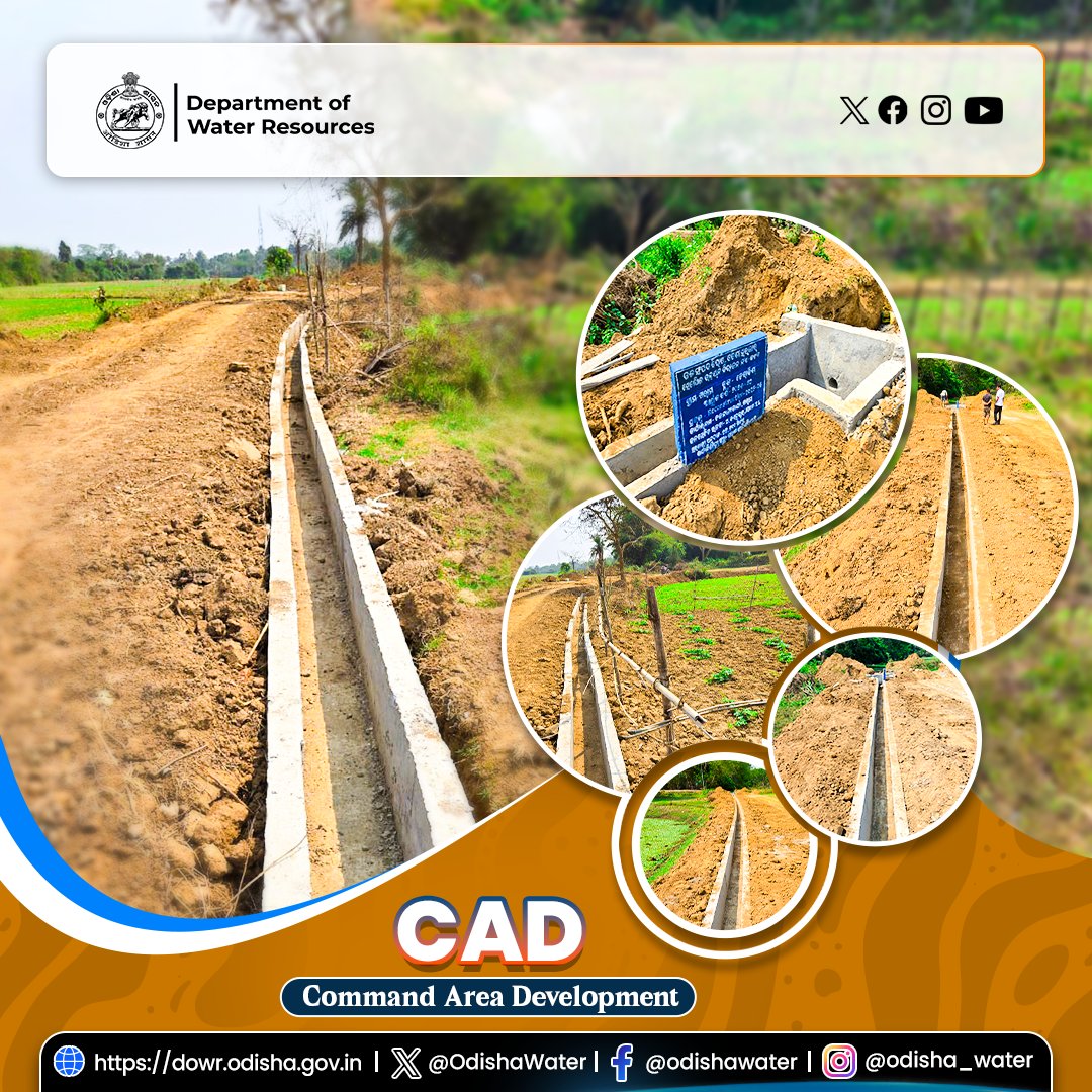 OdishaWater's tweet image. Reconstruction of #FieldChannel in Garam under MDS I command, Derabish Block, #KendraparaDistrict has been completed.
365.50 m of RCC-lined channel and 19 hydraulic structures constructed to provide irrigation to 18.50 ha of agricultural land.
Executed by Garam #PaniPanchayat