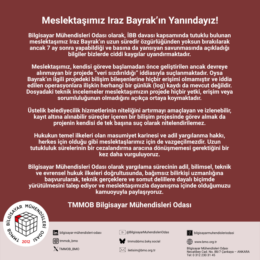 TMMOB Bilgisayar Mühendisleri Odası tweet media