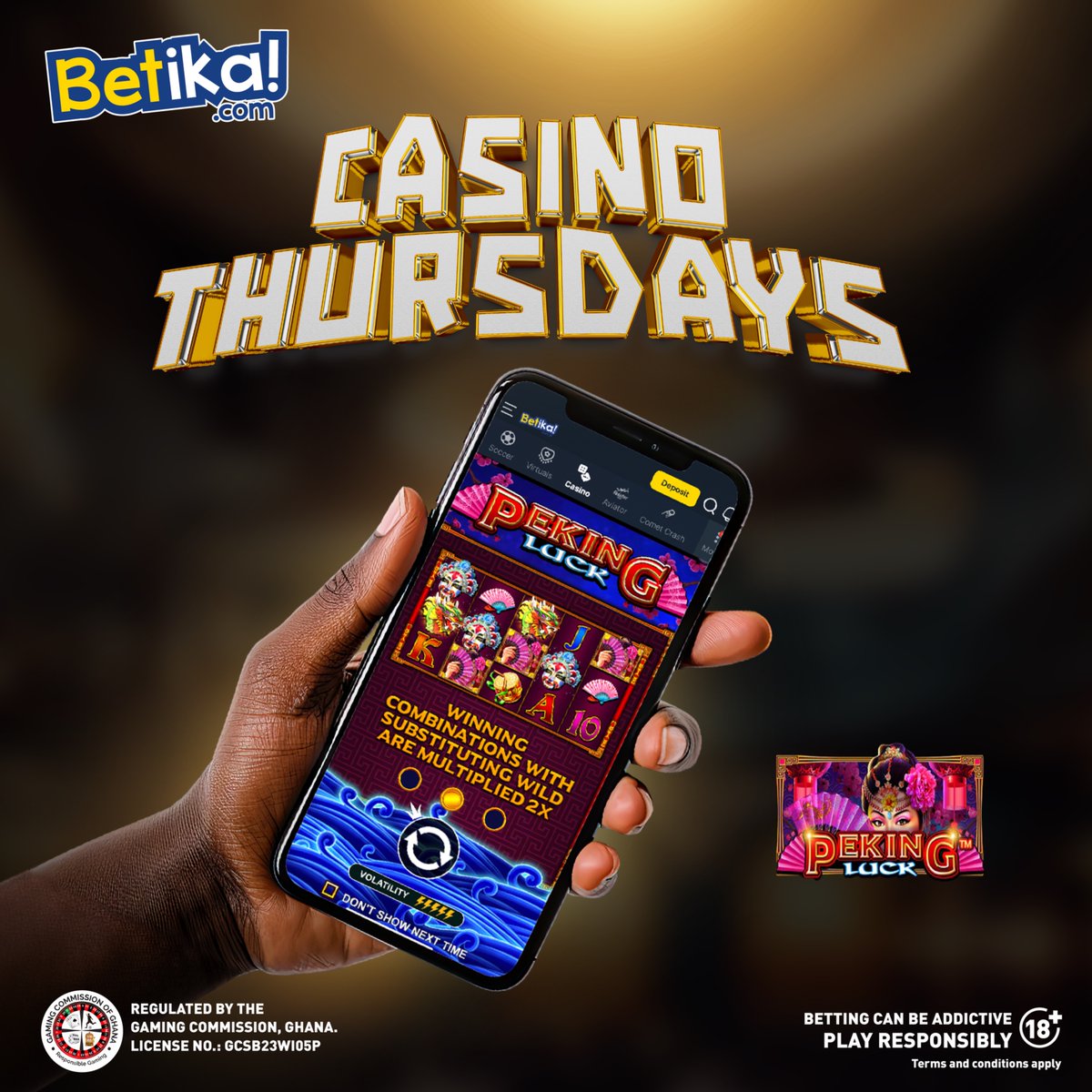 Betika_Ghana's tweet image. Take a chance on Pecking Luck! 🎰 Your fortune awaits in this feathered frenzy. Spin your way to clucky wins and experience the thrill!
Play here: bit.ly/3xDUN7U
#Betikagh #PeckingLuck #SpinToWin #CasinoThursday #BetikaApp #SeasonNoApiki #Casino