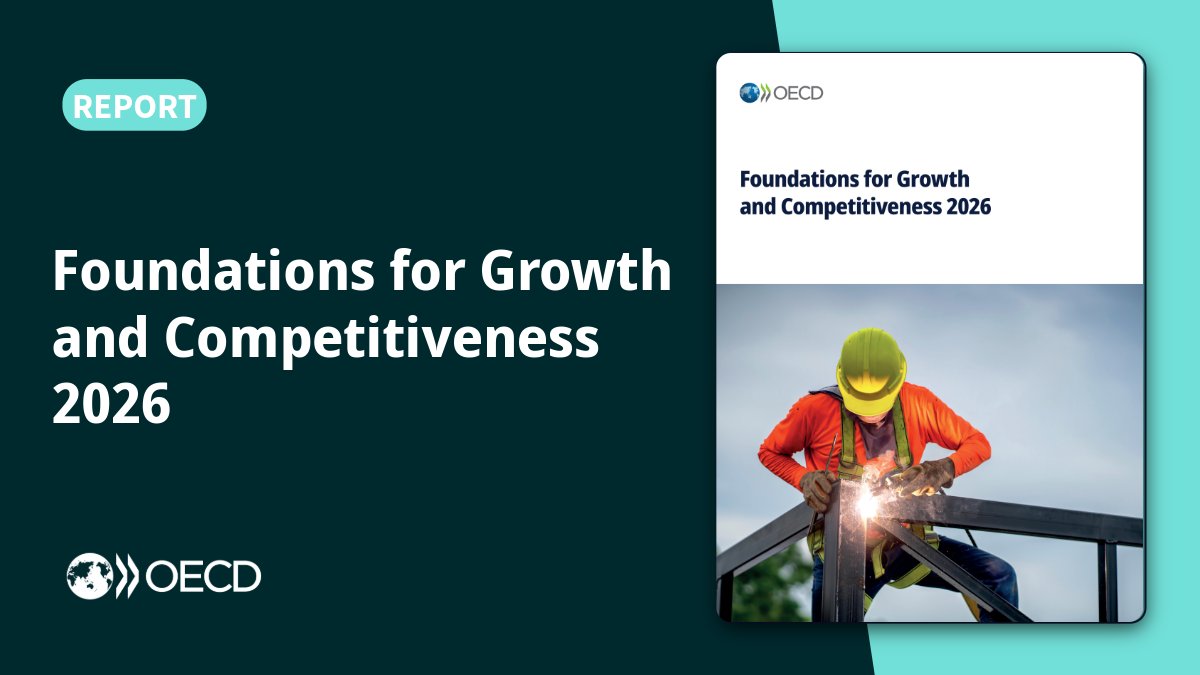 OECDeconomy's tweet photo. New @OECD publication: Foundations for Growth and Competitiveness 
Discover its framework and database to deliver productivity-enhancing #structuralreforms, boost growth and harness opportunities like #AI.
More: https://t.co/On7ehFIBF0 https://t.co/MNv1Lax75I