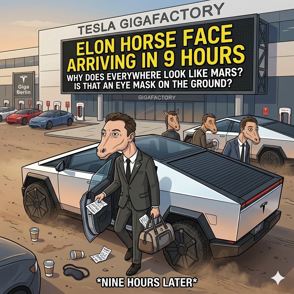 Elon Horse Face tweet media