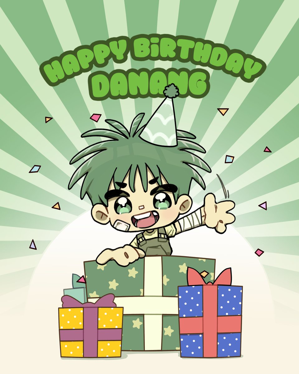 Happy Birthday Danang~! 🥳🎉

Kezi, Nila &amp; Niko kasih sesuatu ke Danang… kira-kira apa ya? 🎁🎈

Yuk, komen di bawah ⬇️

🎨Diilustrasikan oleh: Zafira Aninditya (@Vintaeggs)

#NarayaFlavors #NAFU #NarayaIndonesia #NarayaFlavorsUniverse #NAFUDanang