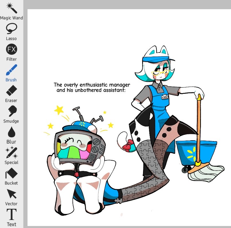 Alvibes00's tweet photo. Gonna draw more of these 2 sillies cause they only interacted once 
#smg4Mrpuzzles 
#smg4karen 
#smg4fanart 
#Smg4 https://t.co/0OUh3qynkG