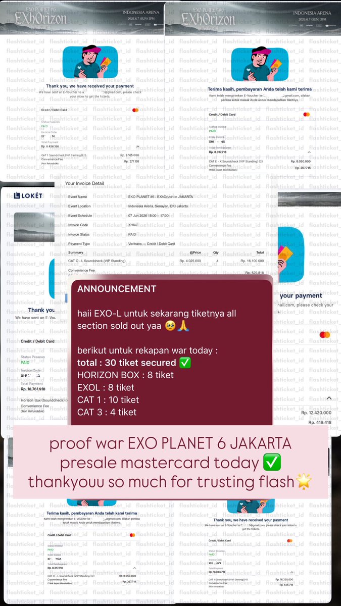 JASTIP WAR TIKET PHUWIN, A7X, BTS, EXO, LYKN tweet media
