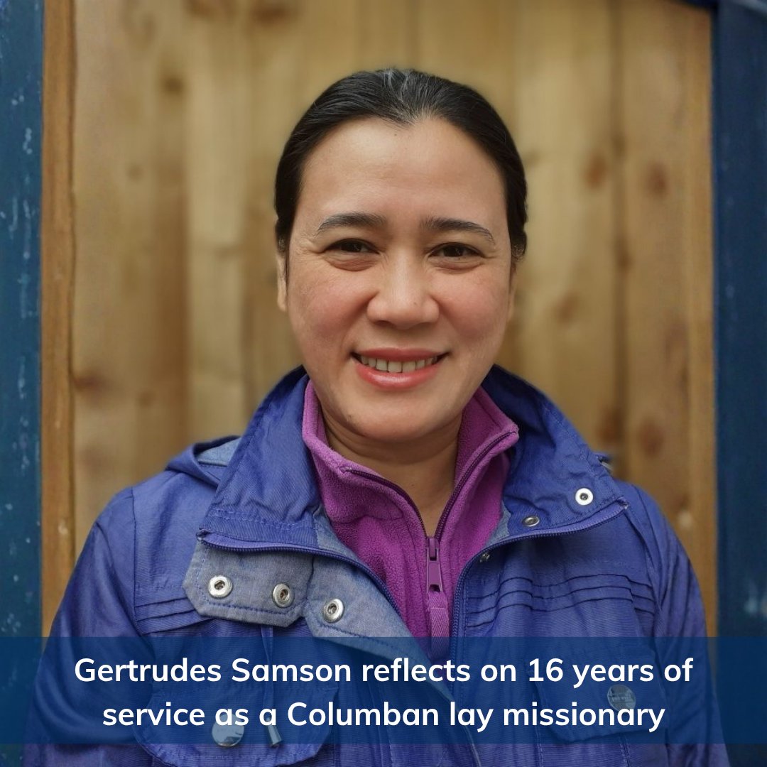 ColumbansUK's tweet photo. Gertrudes Samson reflects on 16 years of missionary service and shares her story of faith, hope and love as a #Columban #laymissionary.
https://t.co/boFV2lxDQ2
Let us take this opportunity to thank Ger for her many years of service! God bless you, Ger! 🙏✨
#Missionaries https://t.co/be1shLHM1l