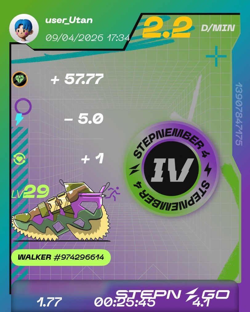 うーたん【庶民で凡人で会社員なSTEPNerで散歩士👟クレーンゲーマー】 tweet media