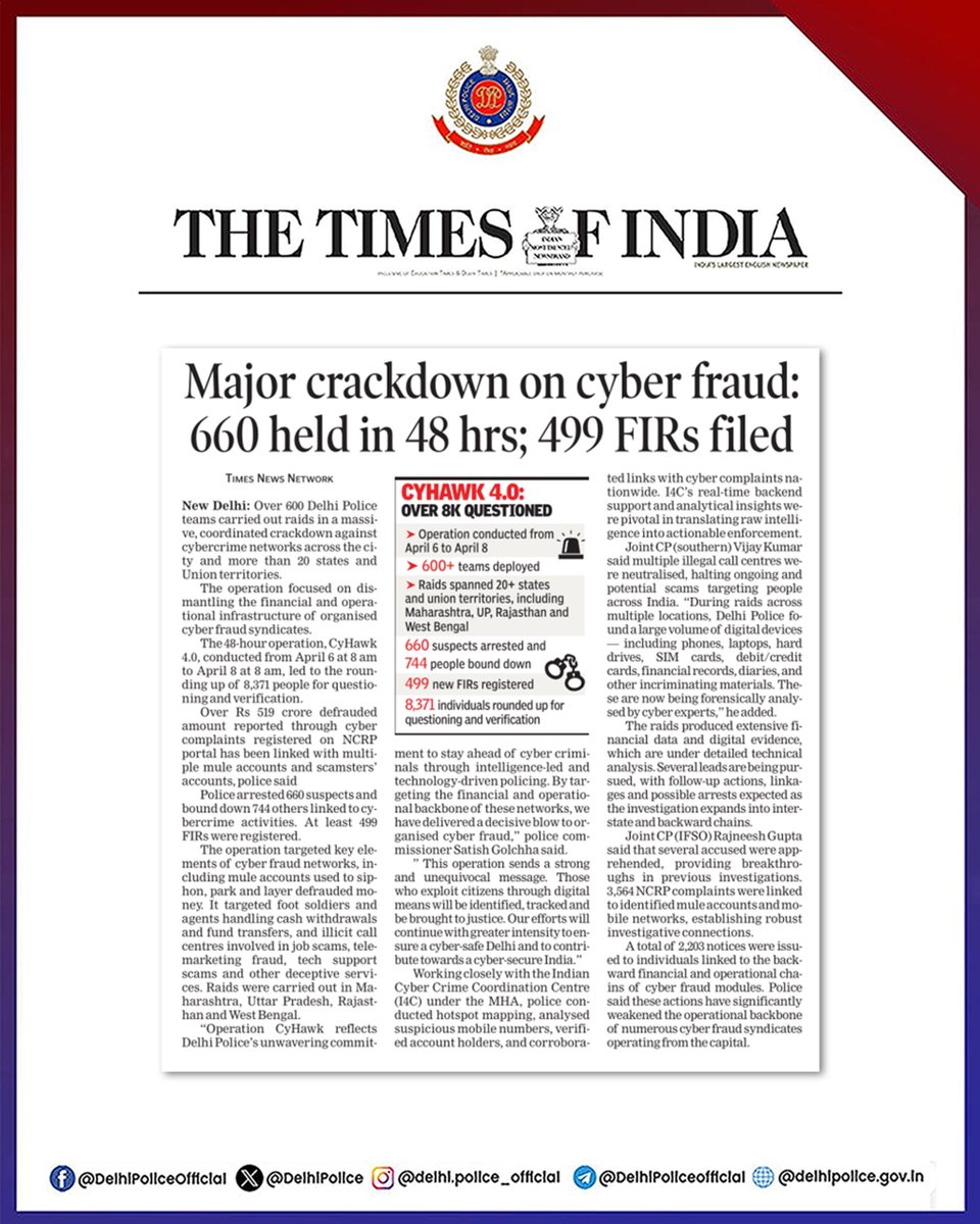 Delhi Police tweet media