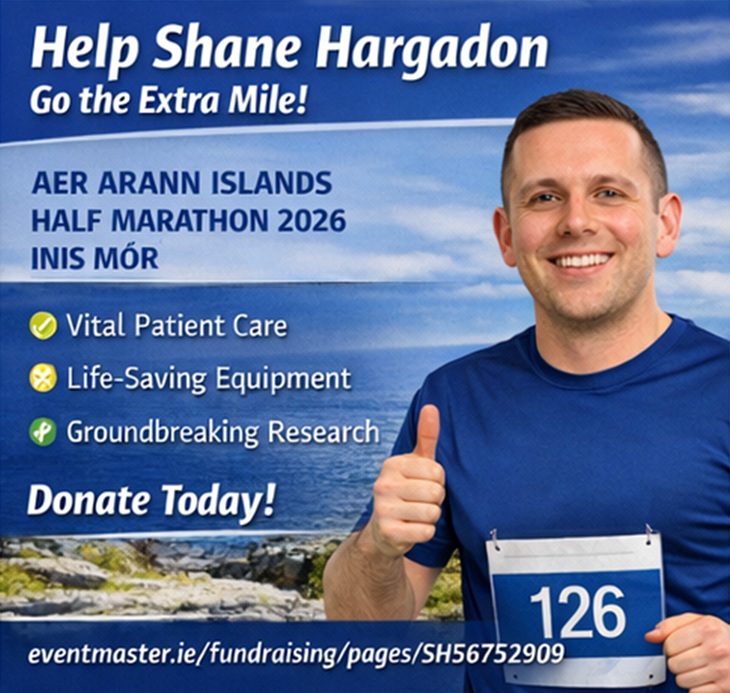 🏃‍♂️ This weekend, our colleague Shane Hargadon from our Tax Department takes on the Aer Arann Islands Half Marathon on Inis Mór 🌊
Every donation helps fund vital patient care &amp; medical equipment.
 👉eventmaster.ie/fundraising/pa…
#InisMorHalfMarathon #GoTheExtraMile #MaterHospital
