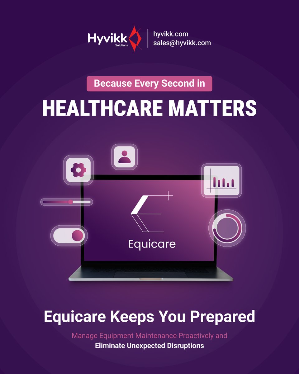 HyvikkS's tweet image. Seconds saved. Lives changed.
Equicare: Move from reactive repairs to proactive care. 🔄💎

[Hospital Asset Tracking System, Equipment Tracking Software, Medical Equipment Maintenance System]

#AssetManagement #EquipmentMaintenance #Hospitals #Clinics #HealthcareProfessionals