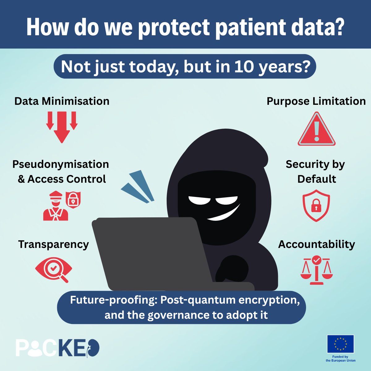 PROJECTPICKED's tweet image. How do we protect patient data in personalised medicine, not just today, but in 10 years?🔒
Privacy by design: minimise data, limit purpose, pseudonymise + control access, secure by default, be transparent.
And yes, plan for a post-quantum future.
#DataProtection #PrivacyByDesign