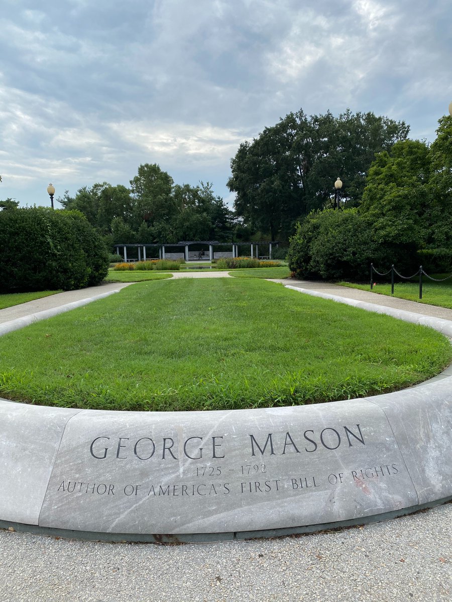 DonaldKochan's tweet photo. 24 years ago--on April 9, 2002--the George Mason Memorial was dedicated on the @NationalMallNPS. It is tucked away between the Jefferson and Lincoln Memorials. Search it out! Here's the NPS info: https://t.co/z0WgGfYAJi / @capitalweather  @GeorgeMasonNews @GMUPres @GunstonHall https://t.co/C8OBbRShIm