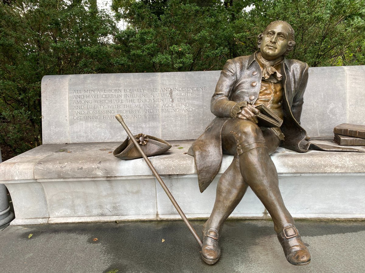 DonaldKochan's tweet photo. 24 years ago--on April 9, 2002--the George Mason Memorial was dedicated on the @NationalMallNPS. It is tucked away between the Jefferson and Lincoln Memorials. Search it out! Here's the NPS info: https://t.co/z0WgGfYAJi / @capitalweather  @GeorgeMasonNews @GMUPres @GunstonHall https://t.co/C8OBbRShIm