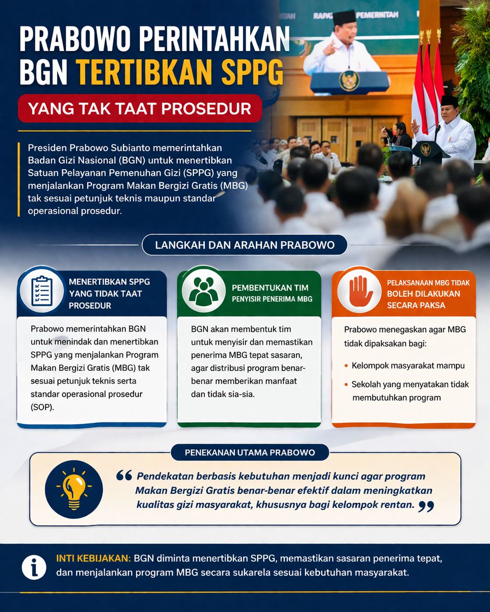 Yakin program berjalan mulus, karena kualitas layanan MBG selalu dikawal bareng-bareng #DukungMBG
