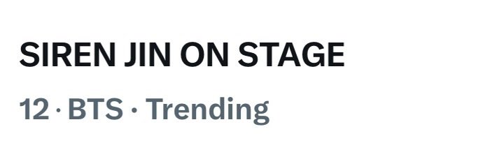 thejinfantry's tweet photo. No. 12 now!! Keep the tags coming!! 🏃‍♀️💨

SIREN JIN ON STAGE
#BTS_WORLDTOUR_ARIRANG
#BTS_WORLDTOUR_ARIRANG_GOYANG https://t.co/rLkrnsLtbg