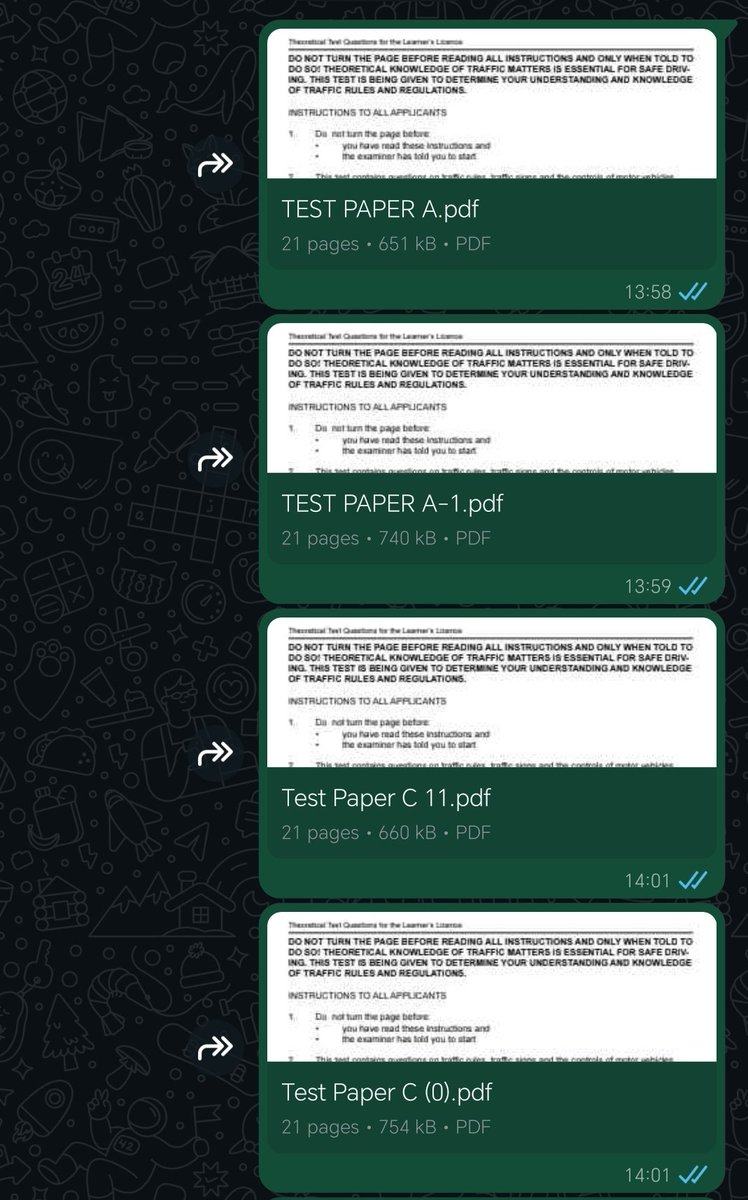 If you ever need this NATIS question papers for free hit me up for FREE, ya'll need to stop falling your learners license. Kindly rt maybe someone on your TL needs them