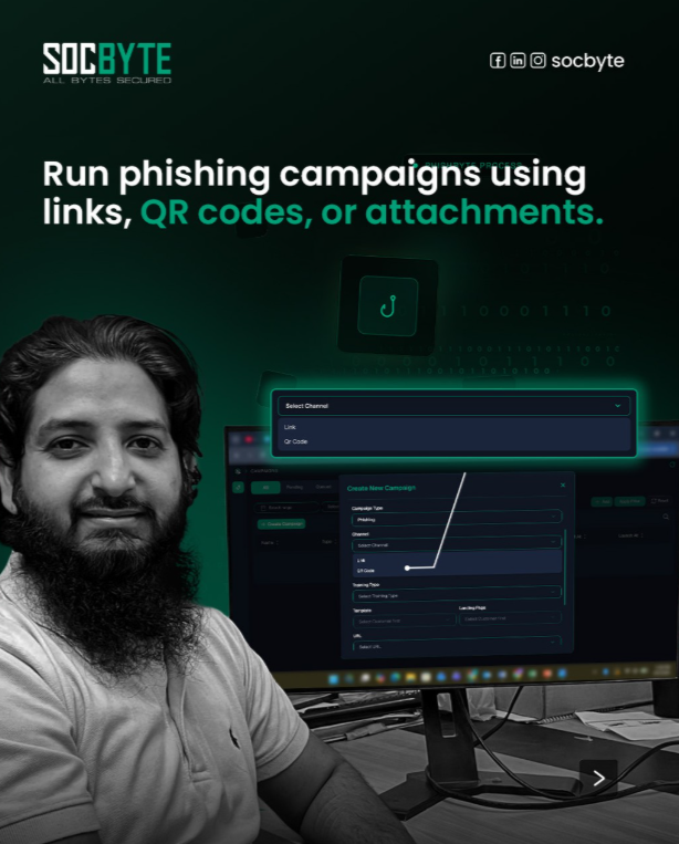 SOCByte's tweet photo. PhishByte is SOCByte's phishing simulation platform that gives your security team the power to launch real-world simulated attacks.

PhishByte is built by young Pakistani folks who don't just understand modern day cybercrime but also excel at user experience and psychology. https://t.co/qhyDyXuBPk