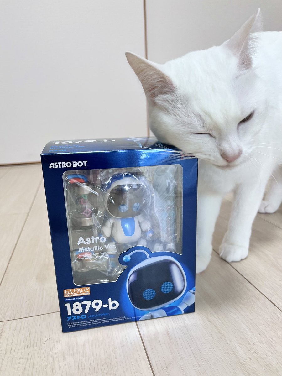 NumakeisQ's tweet photo. アストロボットのねんどろいどを衝動買いしてしまった…！（猫かわいいだろぅ？） https://t.co/f15f1yTxQT