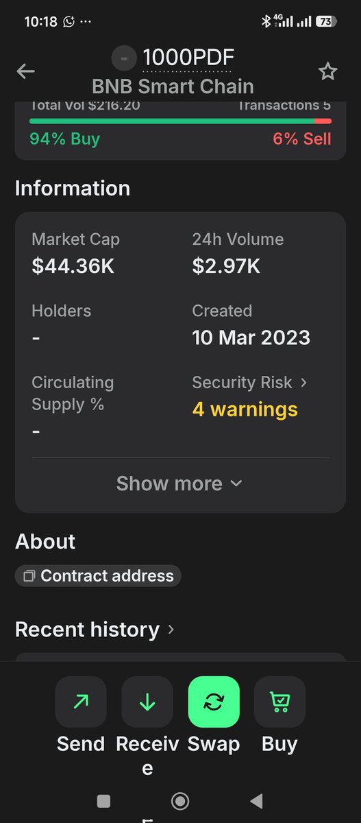 jinaalen's tweet photo. @Token1000PDF What does the following warning mean to @1000pdf and #Codelessdev my advice to @rapostle_sam is to stop being rude to community members and address this common issues that can ruin what he took so much time and money to build. Just yesterday space would have taken 1000PDF to 300k https://t.co/o6bJdxM6kv