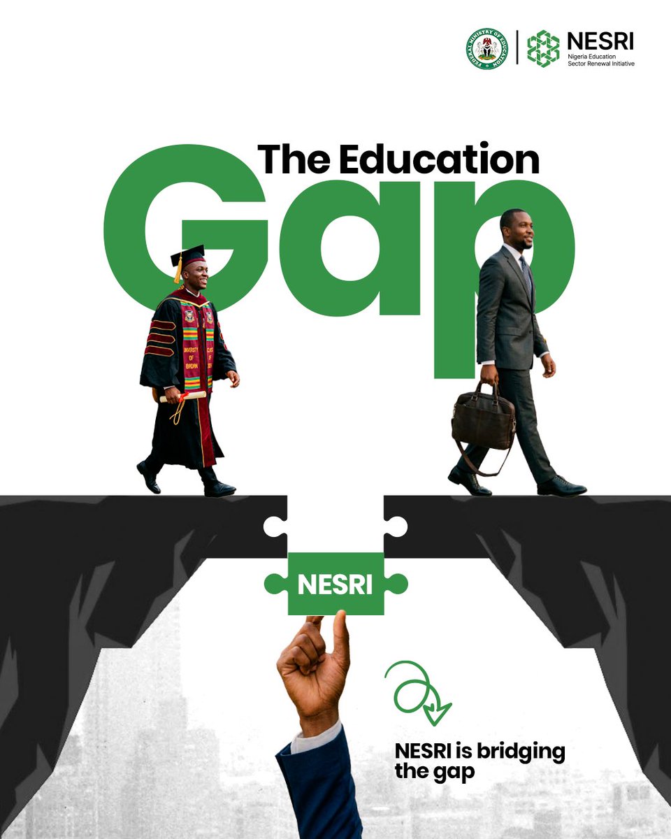 Nigeria produces graduates at scale, yet youth unemployment + underemployment still exceed 40%.
The gap is clear: education isn't translating into opportunity fast enough. Many graduates lack job-ready skills.
NESRI aims to bridge this gap through structure, and real outcomes.