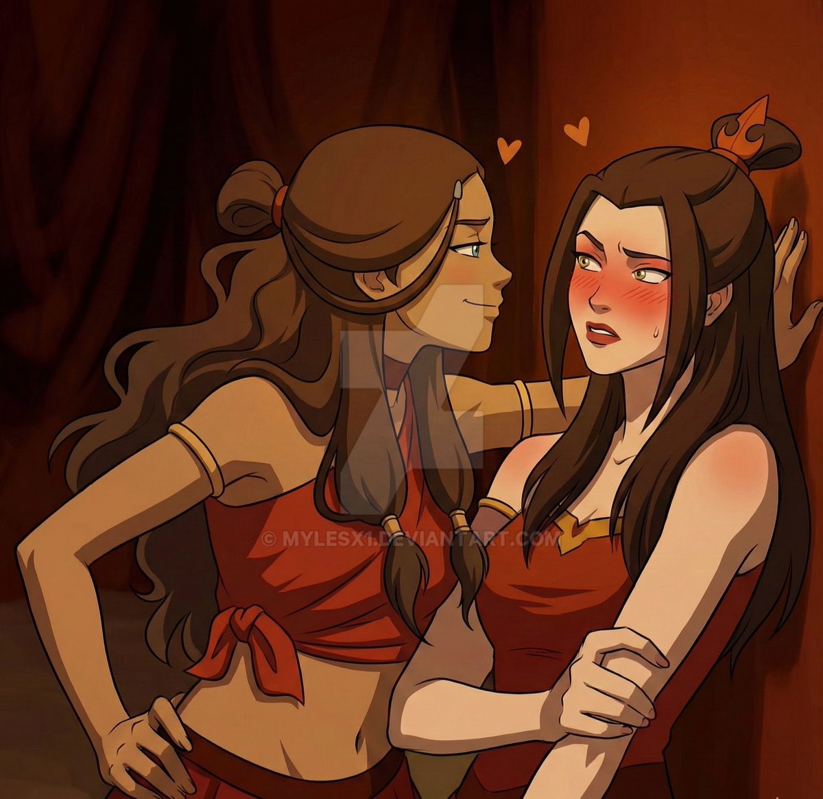 Ty Lee & Katara the Acrobat & Healer. And Friends. tweet media