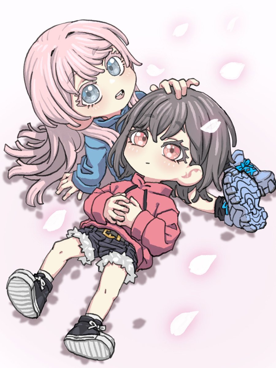 樱花地毯……进衣服缝里应该感觉不是很好……
#ともあの 
#あのとも