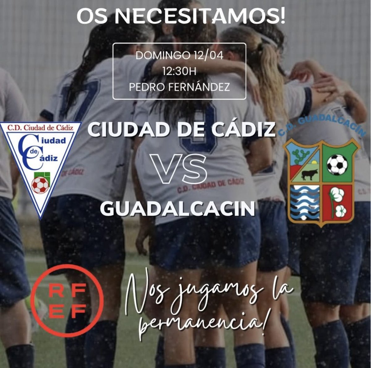 antonio117011's tweet photo. Este domingo por la mañana hay que ir a apoyar al Ciudad de Cádiz. Os da tiempo de llegar después en la tarde al Mirandilla. Dale cariño al club de Cadi Cadi. ❤️💙🤍 https://t.co/KHxuhHOtdu