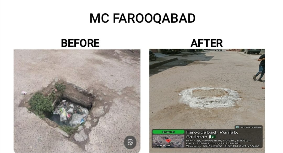 CMComplaintCell's tweet image. Sheikhupura 📍
WASA, 
This matter has been resolved. 
Complaint Resolved by Chief Minister's Complaint Cell 
ہو گا ہر مسئلہ حل!
@MaryamNSharif 
@SaimaFarooq
@govtofpunjabpk 
#maryamnawaz #punjab #complaint #gov #foryou