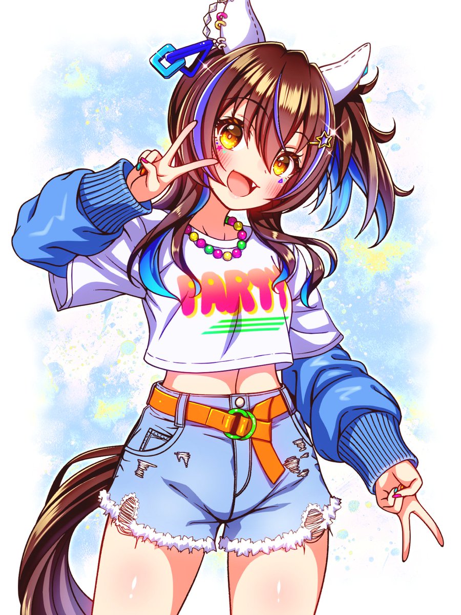 ダイタクヘリオス(ウマ娘) 「ヘリオスさん お誕生日おめでとうございます!!!!!! (過去絵) #ウマ娘 #」|スギモッティのイラスト