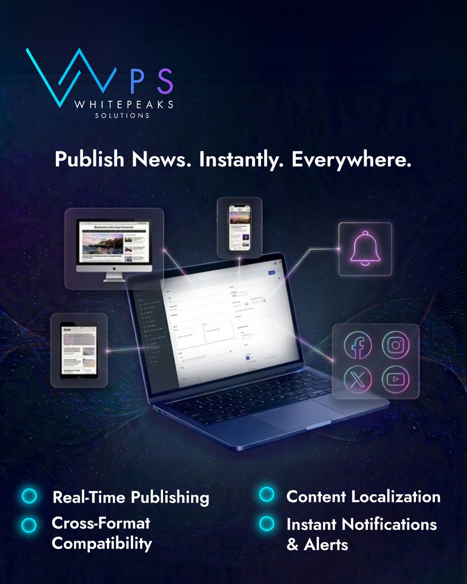WhitePeaksFR's tweet image. Publish smarter, faster, and everywhere.
With FAULIO, your content reaches every platform in real time. 

#WPS #CMS #DigitalPublishing