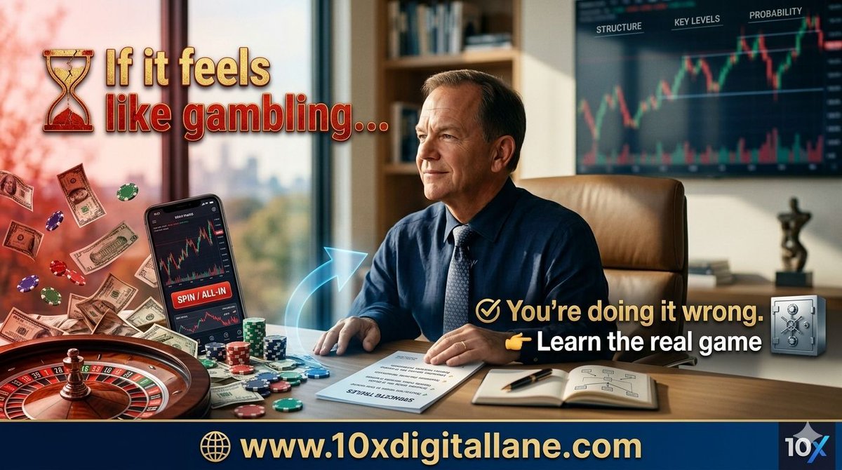 If it feels like gambling…
You’re doing it wrong.
👉 Learn the real game
youtu.be/PLGFn9g9QYI 

🌐 Get the skillset: 10xdigitallane.com
#ForexEducation #TradingSkills #WealthBuilding #TraderLife