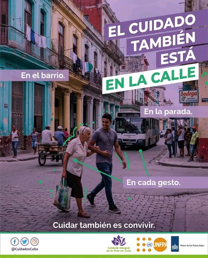 El cuidado también está en la calle.
En la parada.
En casa gesto.
Cuidar también es convivir.
#CuidadosCuba #MtssCuba