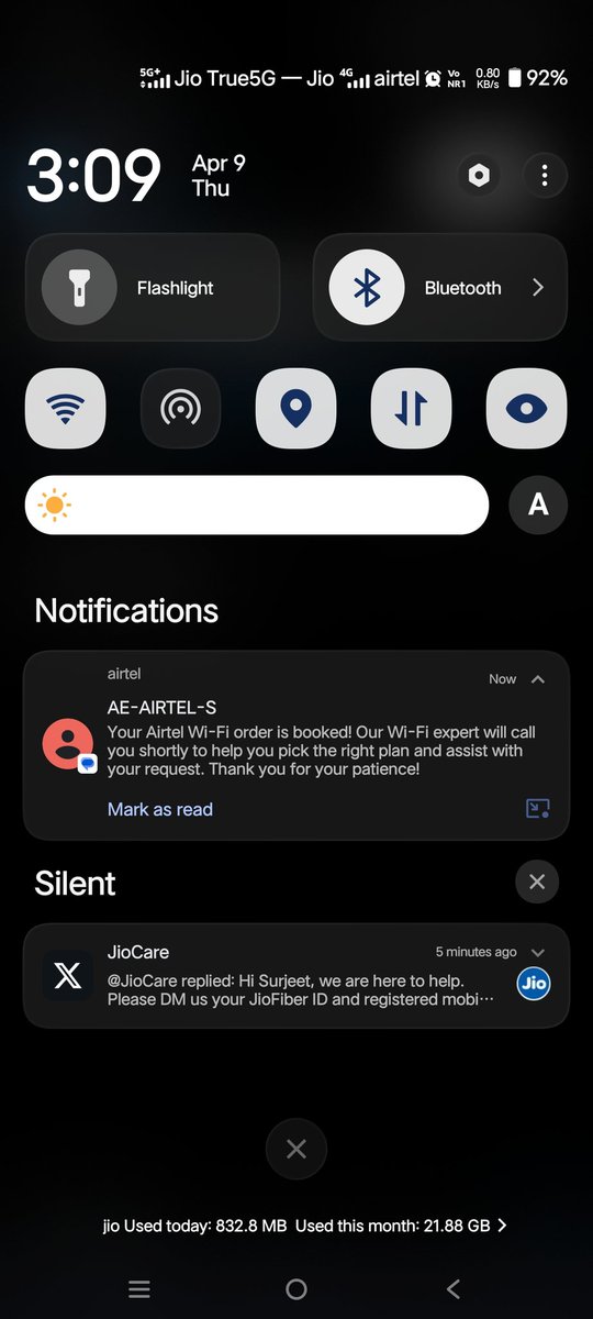 helldown777's tweet photo. @JioCare With such pathetic service from Jio, customers will be left with no choice but to switch to other networks.
If this is how you treat users, don’t be surprised when people stop trusting your brand https://t.co/GLhjcSpdc9
