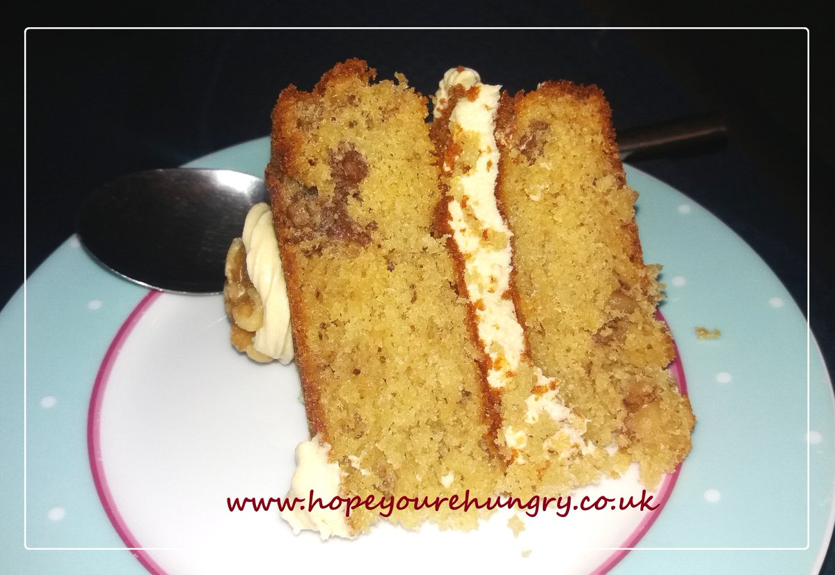 re_hungry's tweet image. Good morning lovely Hungrys! Time for a coffee &amp;amp; a slice of my lovely Coffee &amp;amp; Walnut cake - recipe: hopeyourehungry.co.uk/espresso-yours… Deliciously layered coffee cake layered with fluffy buttercream. Have a #delicious day &amp;amp; stay hungry! ;) x #bakeithappen #cake #coffee #bake #recipes