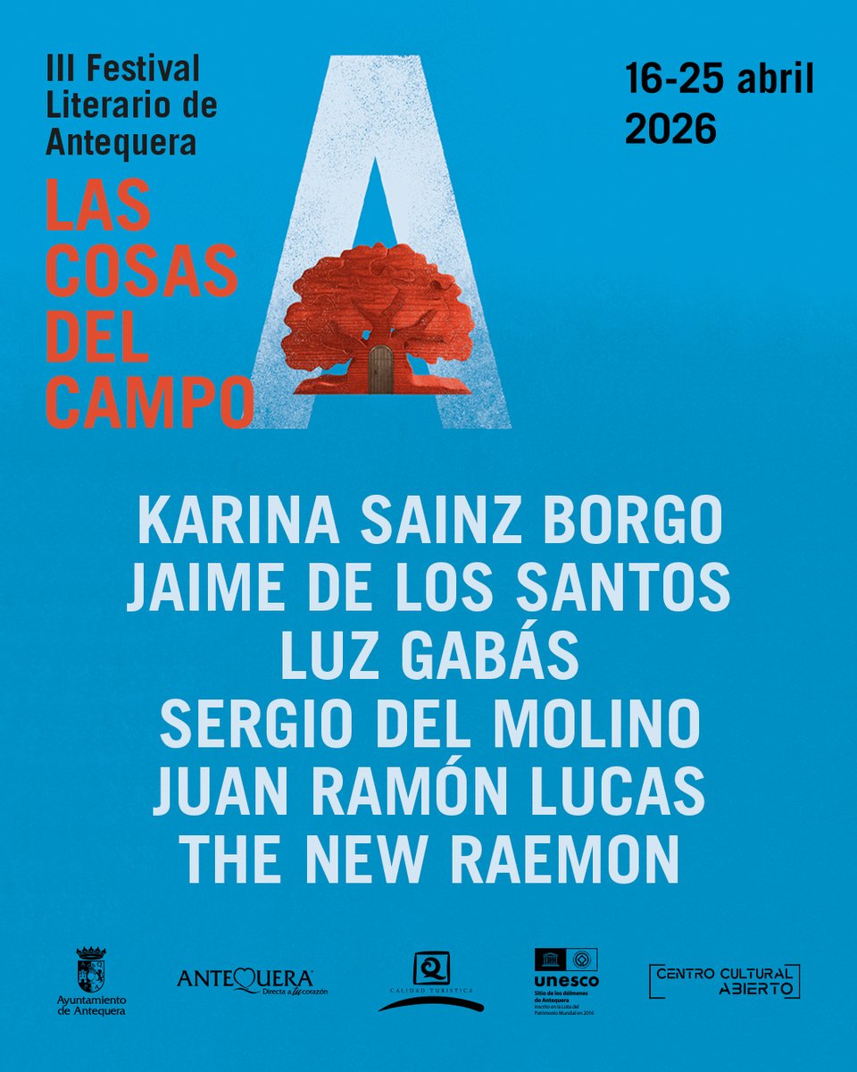 CrisConsuegra's tweet photo. La próxima semana arranca una nueva edición de Las Cosas del Campo, festival literario de Antequera, que celebra la cultura de proximidad y pone a dialogar a escritores con la obra de José Antonio  Muñoz Rojas. Podéis consultar el programa completo aquí: https://t.co/uRllpiEPUs https://t.co/IGqlQRUX4D