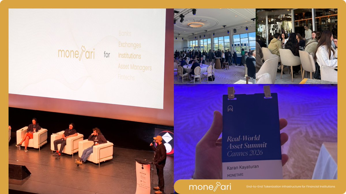 Monetari wrapped up a full week in Cannes. <a href="/stable_summit/">Stable Summit 🦫</a>, <a href="/rwasummit/">Real-World Asset Summit</a>, Institutions On-Chain, <a href="/TokenizeThisNYC/">TokenizeThis</a>, <a href="/CantonNetwork/">Canton Network</a>, and dozens of conversations in between.  

We presented on emerging market yield opportunities at <a href="/stable_summit/">Stable Summit 🦫</a>. The response from leading institutions