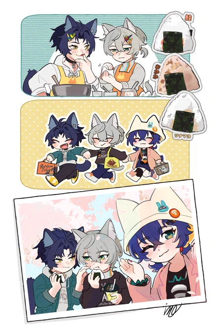 🌸🍙悠アキ+リンちゃんでお花見🍙🌸
#haruwise 
